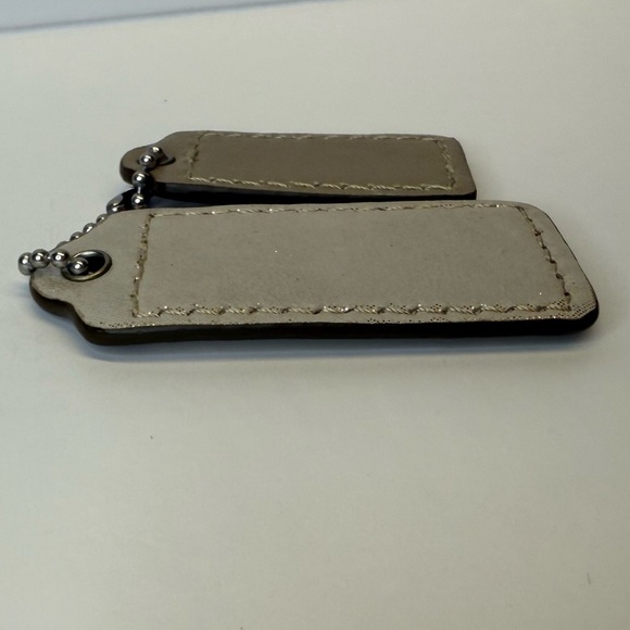 Coach Tan Leather Hang Tag Set (2) - Picture 5 of 5